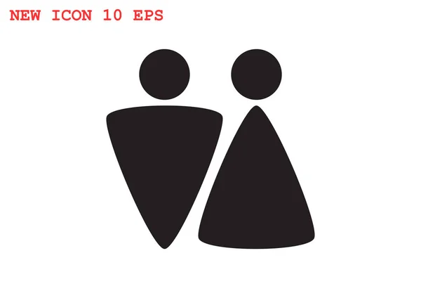 Wc 与性别标志图标 — 图库矢量图片