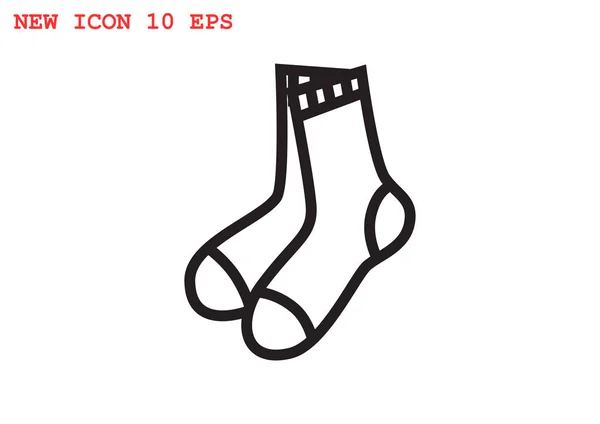 Socken Web-Symbol — Stockvektor