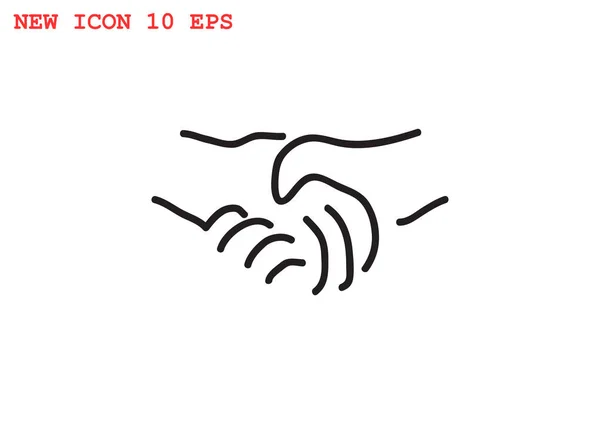 Handdruk eenvoudige pictogram — Stockvector