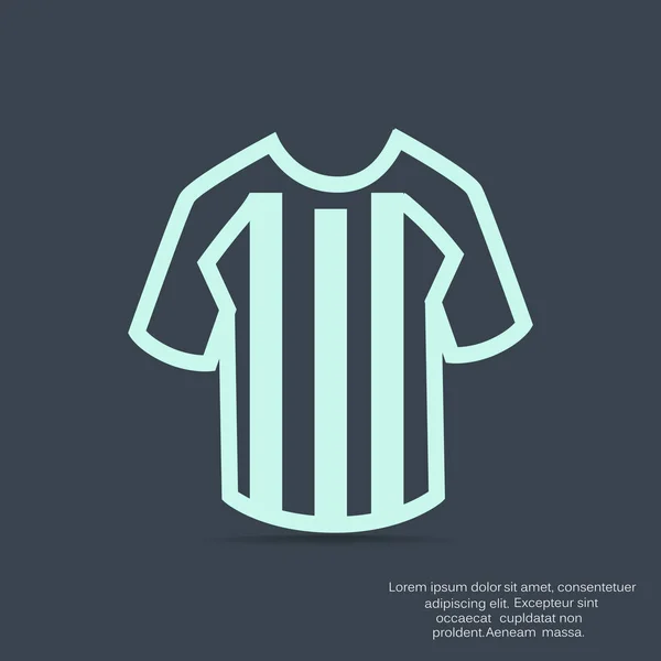 Fußball-T-Shirt-Symbol — Stockvektor