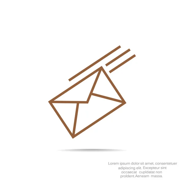 Email icône de lettre électronique — Image vectorielle