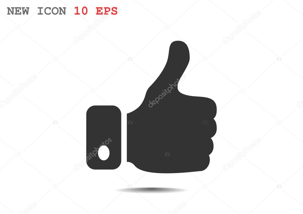thumb up simple icon