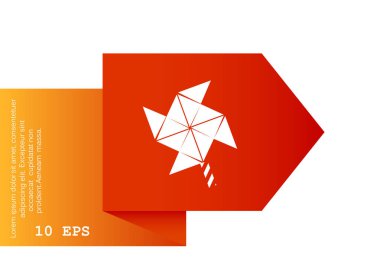 Yel değirmeni pervane oyuncak web simgesi