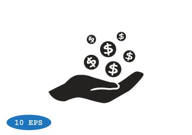 İnsan eline düşen paraları