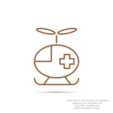 Ambulans helikopter işareti simgesi