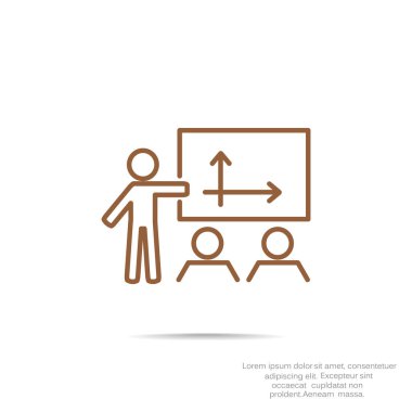 iş büyüyen grafik sunum simgesini