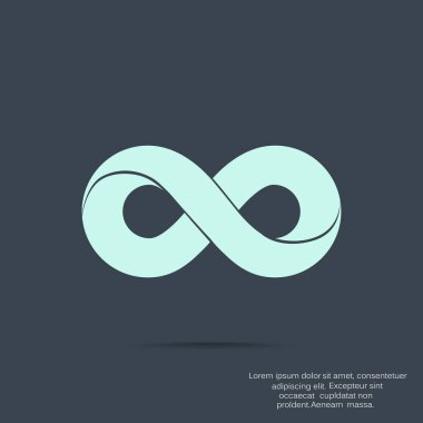 Sonsuzluk sembolü web simgesi 