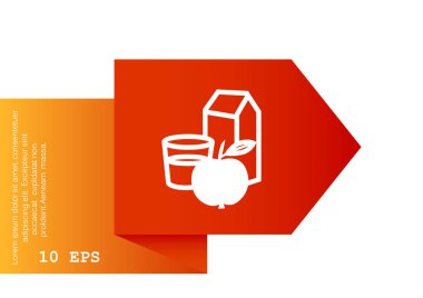 Bir bardak süt ile elma 