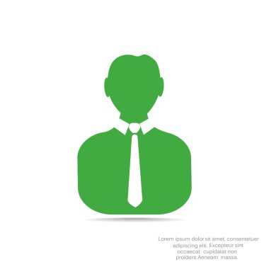 İşadamı siluet web simgesi