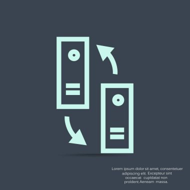 Bilgi değişimi simgesi