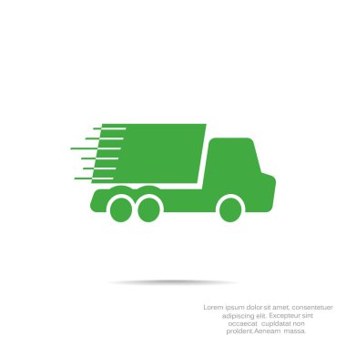 Nakliye ve teslimat web simgesi