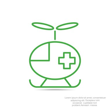 Ambulans helikopter işareti simgesi