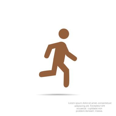 erkek figürü çalışan simgesi