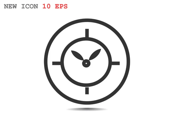 Clock flat icon — Stock Vector