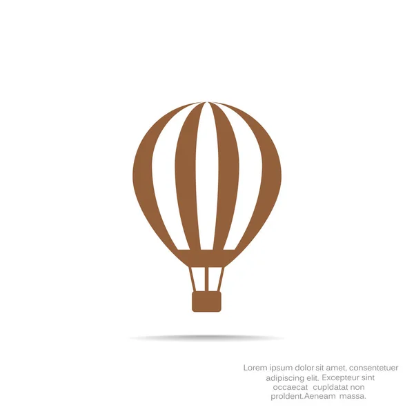 Air balloon simple icon — Stock Vector
