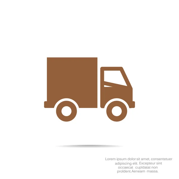 Envío entrega camión icono web — Archivo Imágenes Vectoriales
