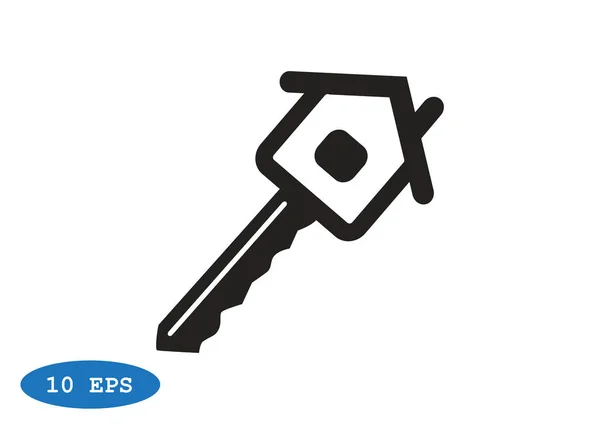 Ключ від значка будинку — стоковий вектор