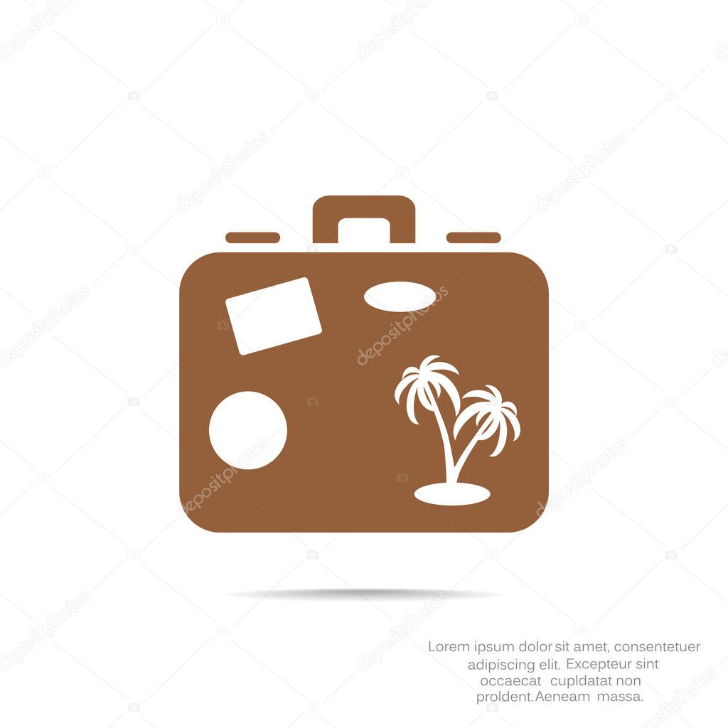suitcase simple icon