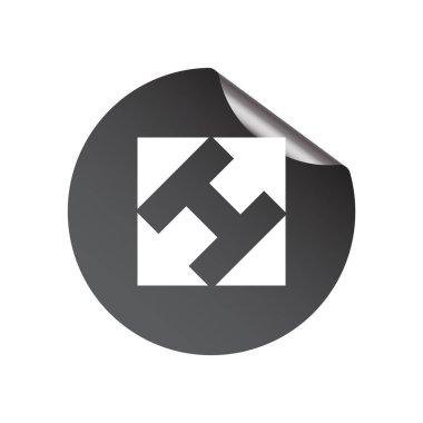 Kare üçgen simgesiyle