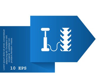 Hava pompası ve lastik web simgesi