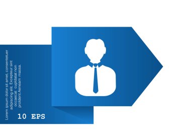 İşadamı siluet web simgesi