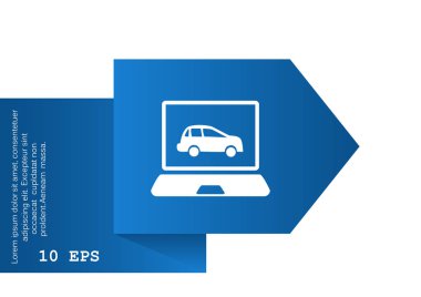 Dizüstü ekran araba ile