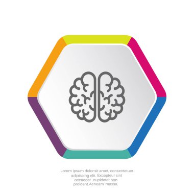İnsan beyni web simgesi