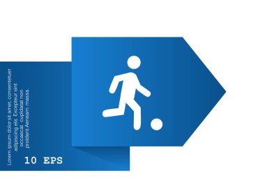 Futbol oyuncu siluet