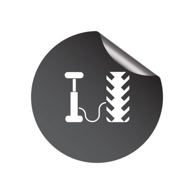 Hava pompası ve lastik web simgesi