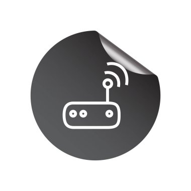 yönlendirici basit simgesi