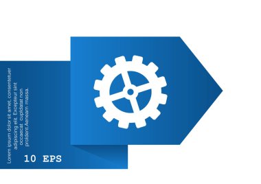 Tek yönlü dişli basit simgesini