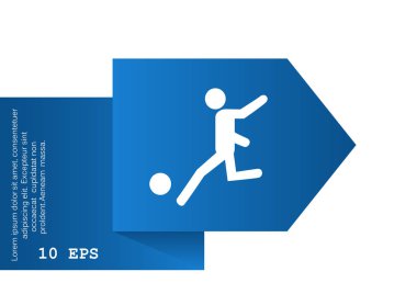 Futbol oyuncu siluet