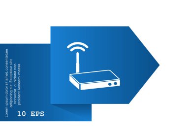 yönlendirici basit simgesi