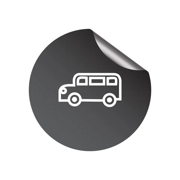 Web-Ikone Bus — Stockvektor