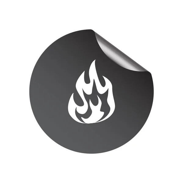 Fire web icon — Stock Vector