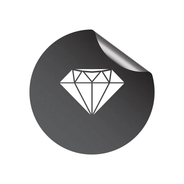 Diamond web icon — Stock Vector