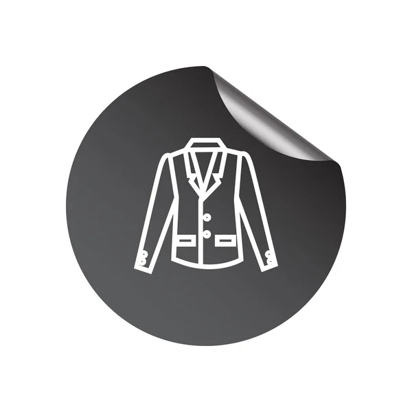 Jaqueta ícone web — Vetor de Stock