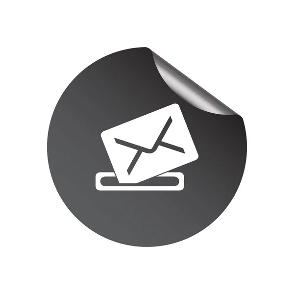 Ikonen e-post brev — Stock vektor
