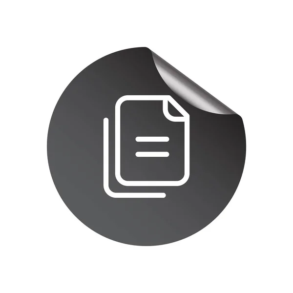 Archivo de documento icono web simple — Archivo Imágenes Vectoriales