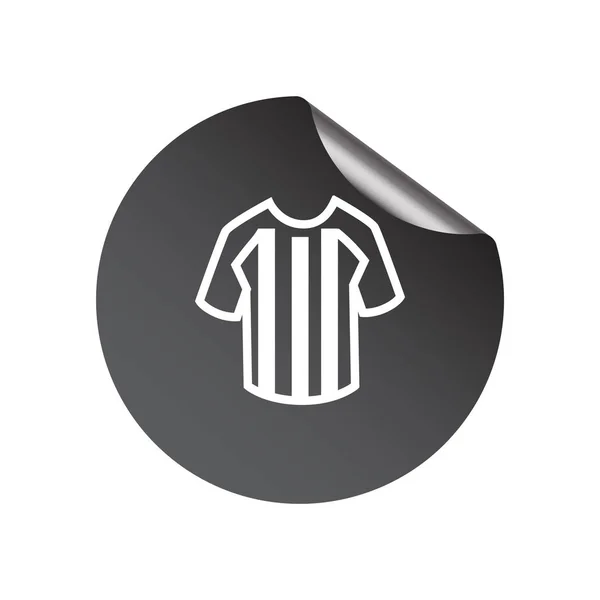 Football icône T-shirt — Image vectorielle