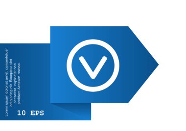 Chek işareti ile kene simgesi