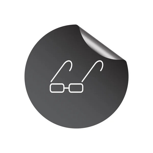 Lunettes icône simple — Image vectorielle