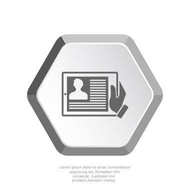 Kimlik bilgileri ile dijital tablet