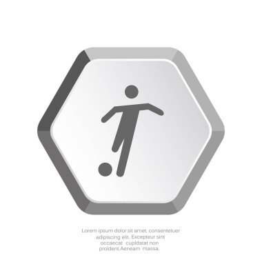 Futbol oyuncu siluet