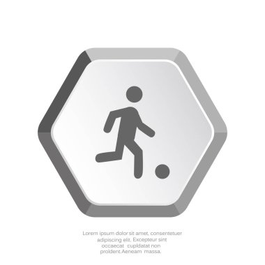 Futbol oyuncu siluet