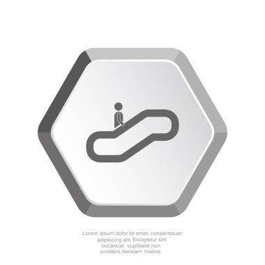 Yürüyen merdiven web simgesi