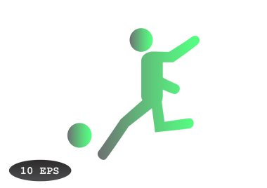 Futbol oyuncu siluet