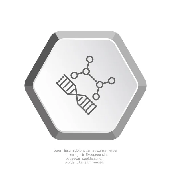 ADN icono web — Vector de stock