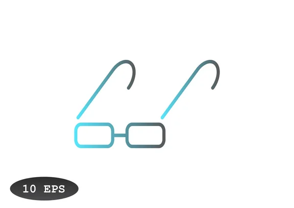 Glasses simple icon — Stock Vector