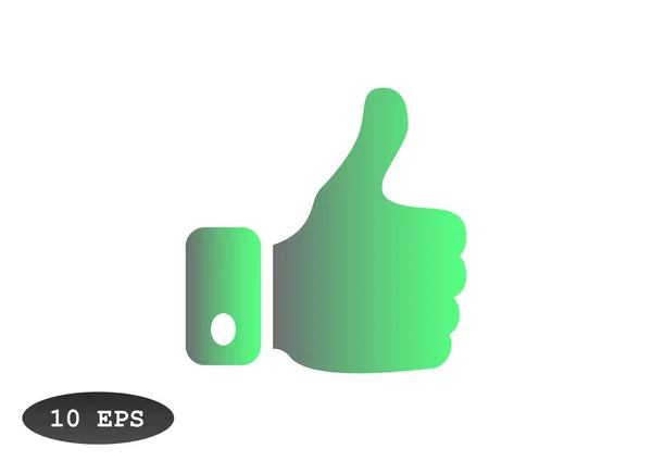 Thumb up simple icon — Stock Vector